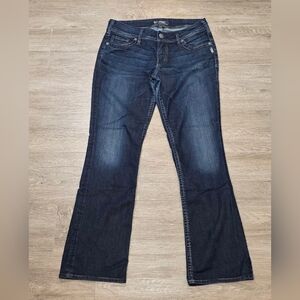 Silver Suki 17" Boot Cut Stretch Jeans 32 Waist 31 Inseam
